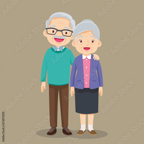 Grandmother and grandfather