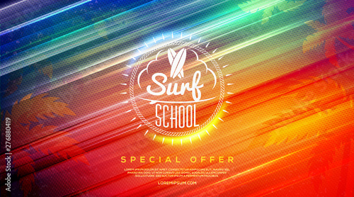 Summer sale template banner. Abstract colorful retro background. Special offer. Hot summer sale