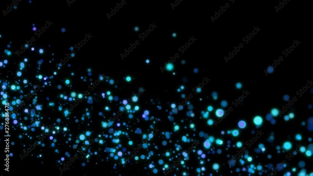 Abstract bokeh background. Motion round glitter particles. Christmas footage. Abstract bokeh background. Motion round glitter particles. Christmas footage.