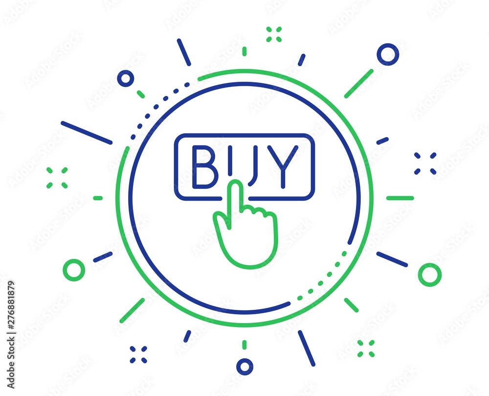 Click to Buy line icon. Online Shopping sign. E-commerce processing symbol. Quality design elements. Technology buying button. Editable stroke. Vector Click to Buy line icon. Online Shopping sign. E-commerce processing symbol. Quality design elements. Technology buying button. Editable stroke. Vector
