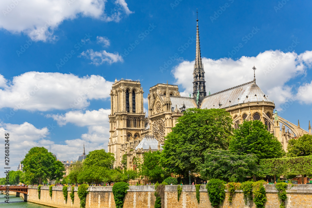 Notre Dame de Paris Cathedral, most beautiful Cathedral in Paris. France