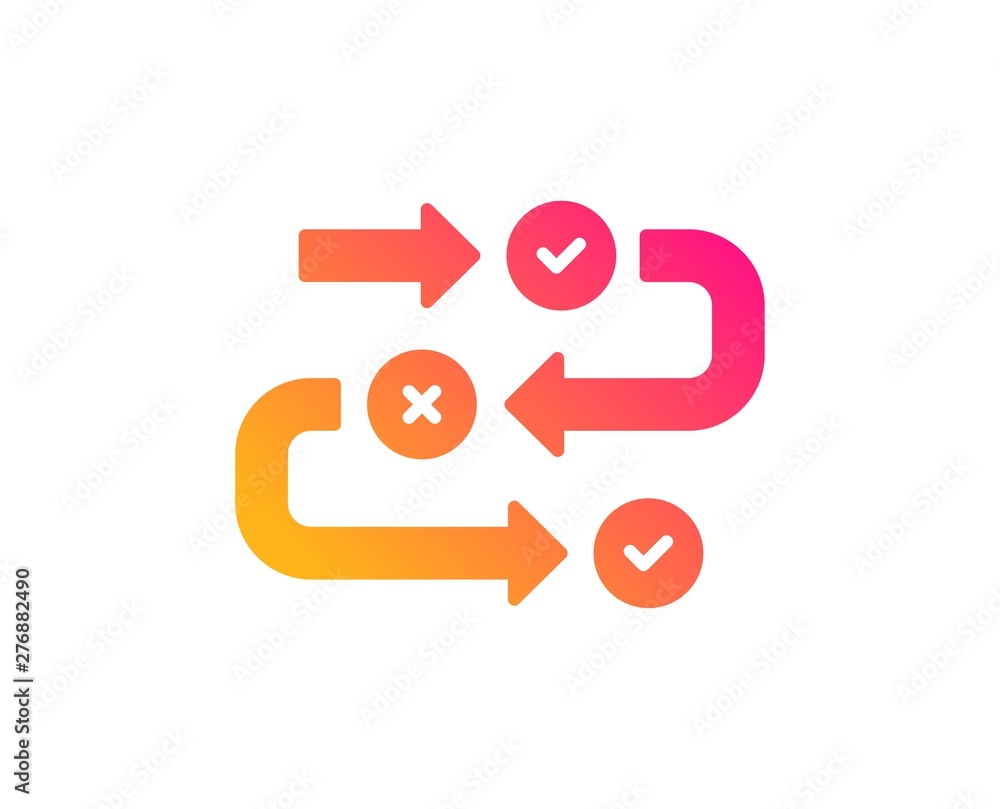 Survey progress icon. Quiz algorithm sign. Business interview symbol. Classic flat style. Gradient survey progress icon. Vector Survey progress icon. Quiz algorithm sign. Business interview symbol. Classic flat style. Gradient survey progress icon. Vector