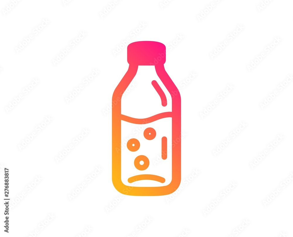 Water bottle icon. Soda aqua drink sign. Liquid symbol. Classic flat style. Gradient water bottle icon. Vector Water bottle icon. Soda aqua drink sign. Liquid symbol. Classic flat style. Gradient water bottle icon. Vector