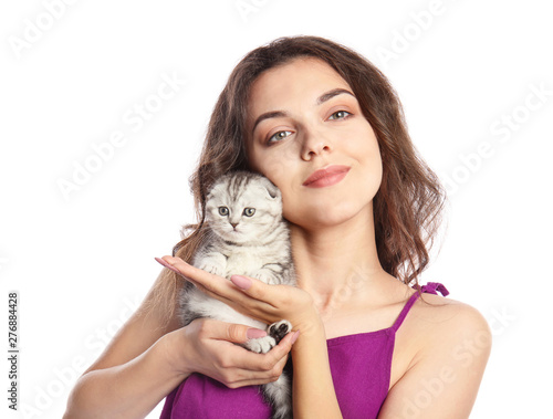 Beautiful young woman with ...