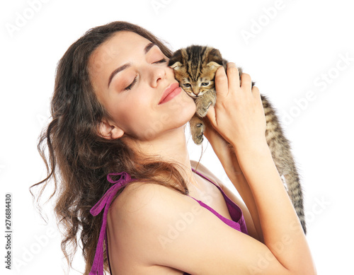 Beautiful young woman with ...