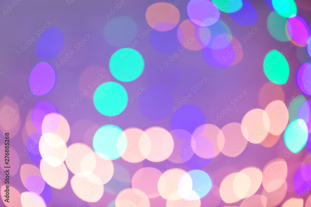 Blurred view of colorful lights