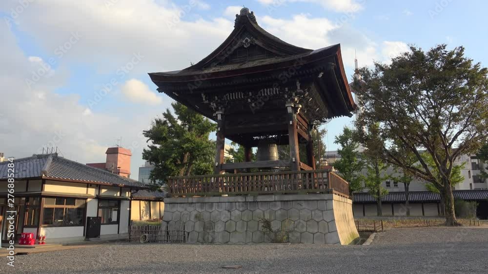 Big Bell in Higashi Hongan-ji Temple. Kyoto, Japan Big Bell in Higashi Hongan-ji Temple. Kyoto, Japan