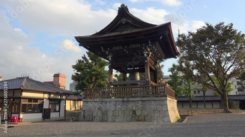 Big Bell in  Higashi Hongan-ji Temple. Kyoto, Japan photo