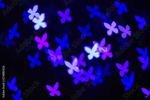 Butterfly bokeh lights on d...