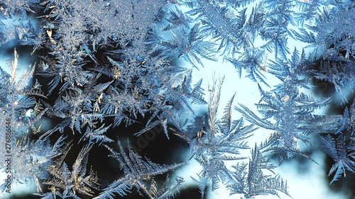 Art of frost, christmas background photo