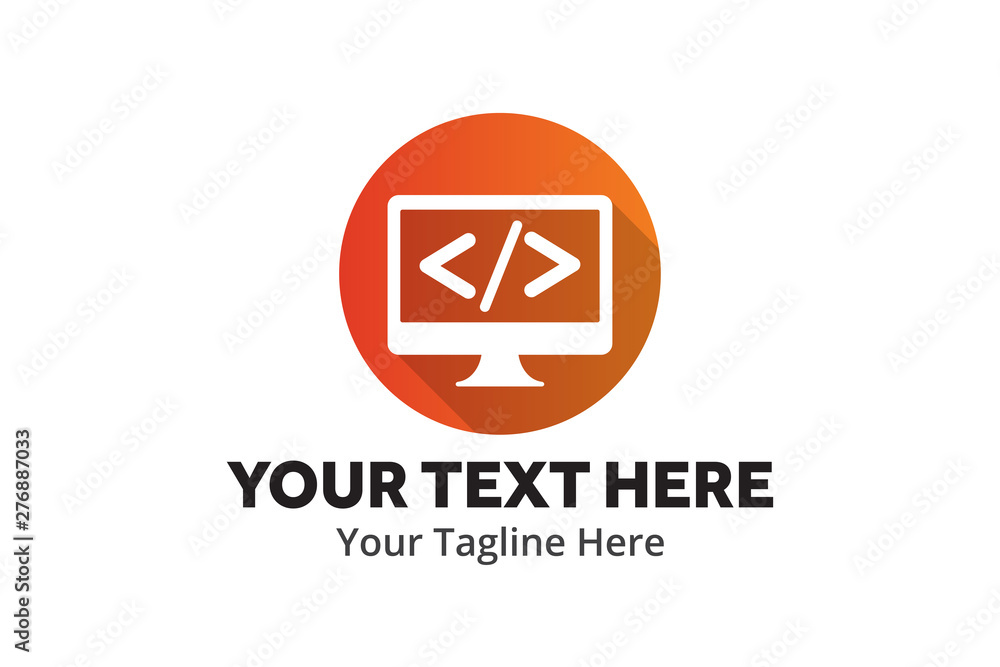 unique web developer simple logo creative design in flat style with color . web designer logo creative design for identity and community unique web developer simple logo creative design in flat style with color . web designer logo creative design for identity and community