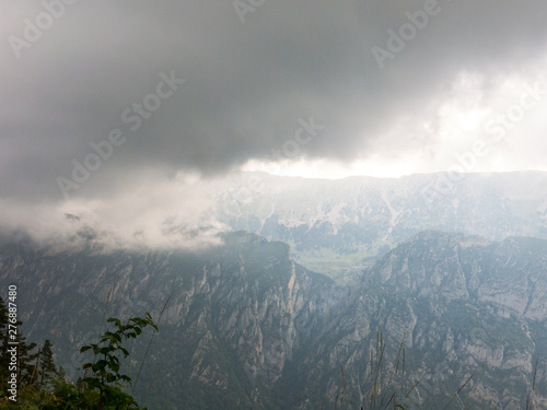 The storm is approaching. Image from the El Pedraforca massif. Catalonia, Spain. photo