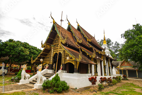 Lanna style church in the Phuttha Eoen temple photo