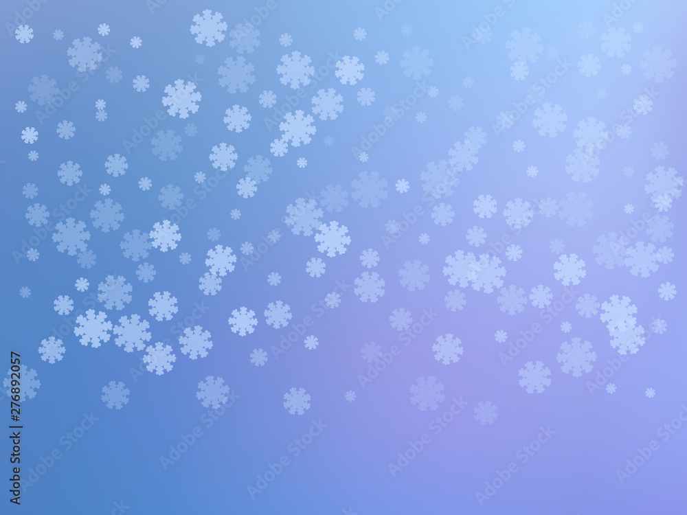 Winter blue background with snowflakes. Vector illustration. Chr Winter blue background with snowflakes. Vector illustration. Chr