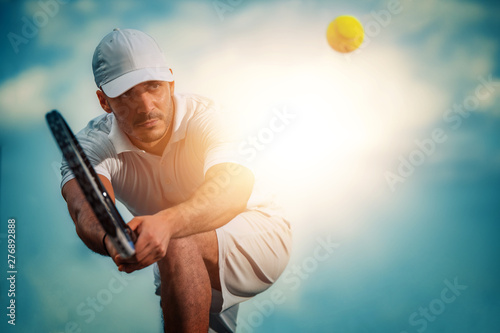 Man playing tennis © ivanko80