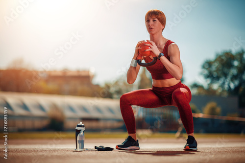 Woman workout outside