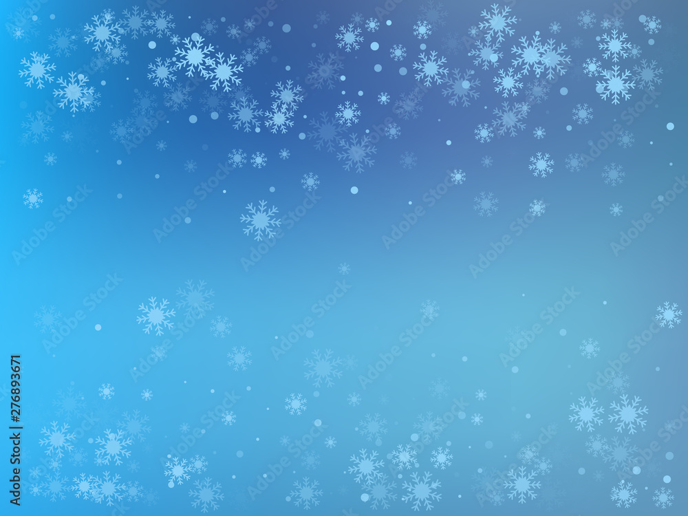 Winter blue background with snowflakes. Vector illustration. Winter blue background with snowflakes. Vector illustration.