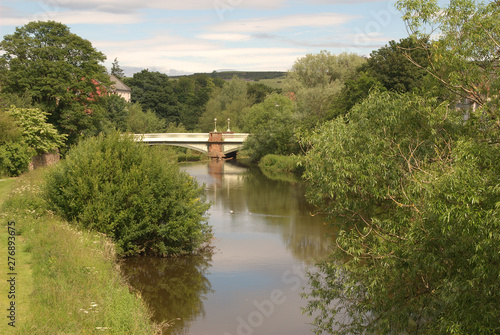 iron road bridge over river Tyne, Haddington