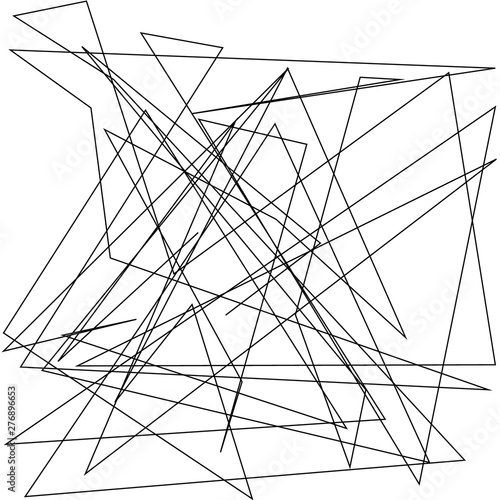 Asymmetrical texture with random chaotic lines