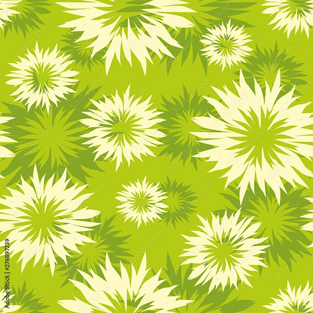 Seamless vector pattern flowers