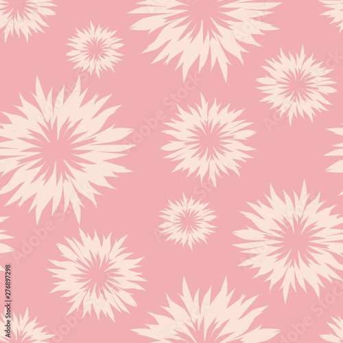 Seamless vector pattern flowers © Volodymyr