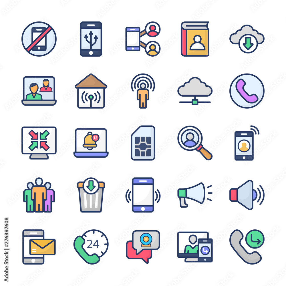 Communication Vector Icons Collection Communication Vector Icons Collection