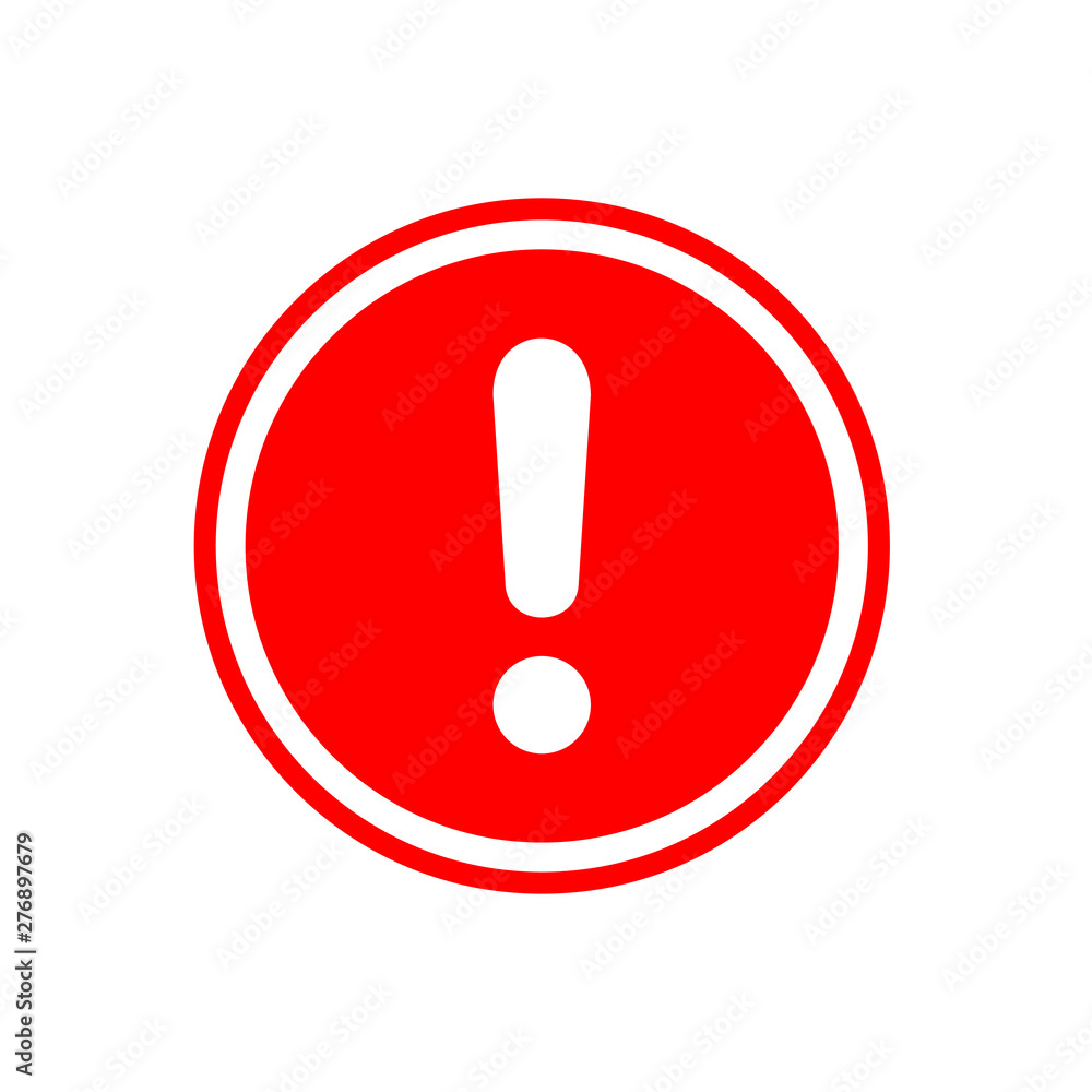 Exclamation symbol icon vector illustration Exclamation symbol icon vector illustration