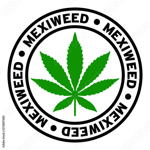 Round Mexiweed Marijuana Strain Clipart
