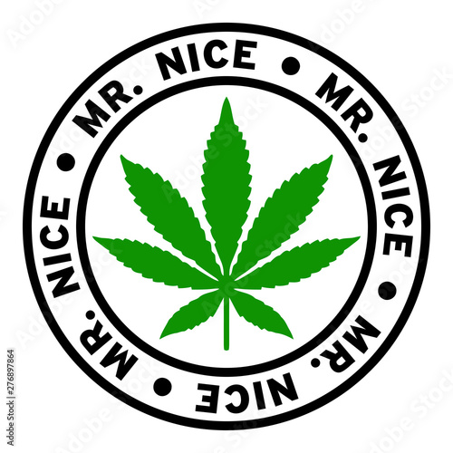 Round Mr. Nice Marijuana Strain Clipart