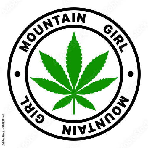 Round Mountain Girl Marijuana Strain Clipart