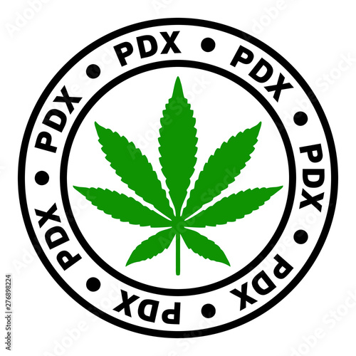 Round PDX Marijuana Strain Clipart