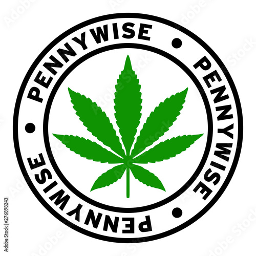 Round Pennywise Marijuana Strain Clipart