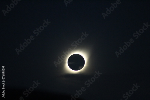 una linda vista del eclipse del 2 de julio en Argentina sin arreglos ni photoshop, fotos naturales