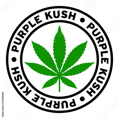 Round Purple Kush Marijuana Strain Clipart