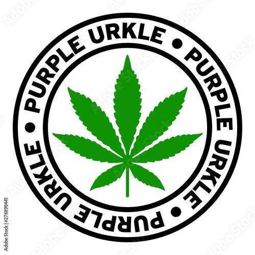 Round Purple Urkle Marijuana Strain Clipart