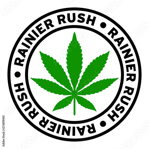 Round Rainier Rush Marijuana Strain Clipart