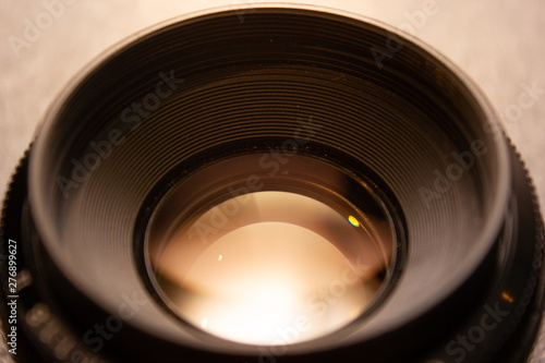 closeup of a lens