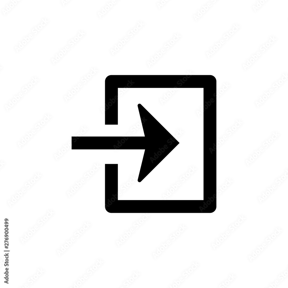Exit symbol icon vector illustration Exit symbol icon vector illustration