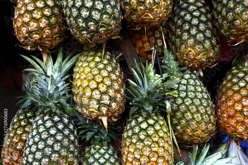 Fresh and ripe pineapples