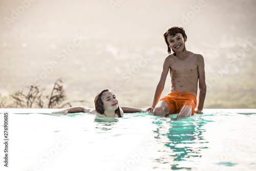 Children in the swimming pool
