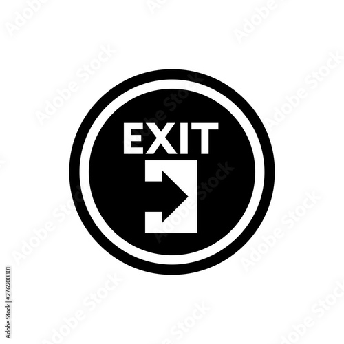 Exit symbol icon vector illustration