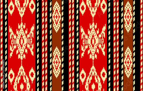 Seamless Batik Pattern.Able to repeat for textile printing