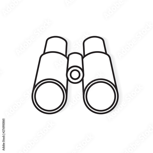 binocular, lorgnette icon- vector illustration
