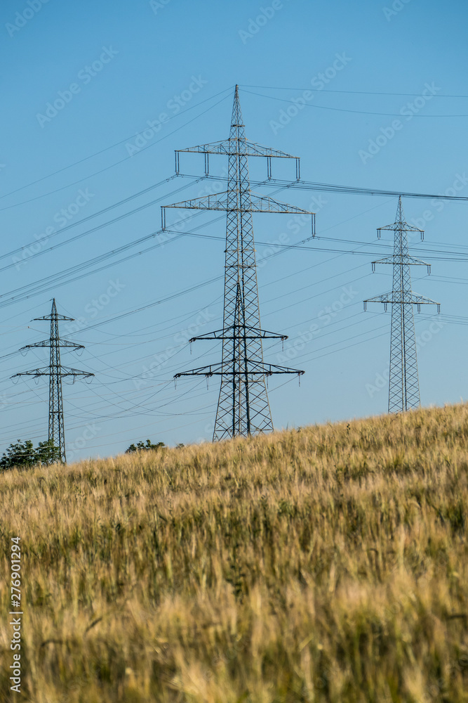 custom made wallpaper toronto digitalStrommasten einer Überlandleitung