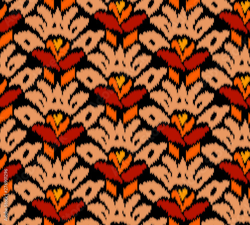 Seamless Batik Pattern.Able to repeat for textile printing