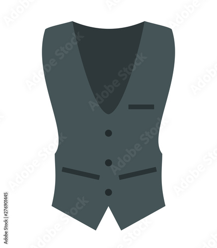 Waistcoat isolated on white background