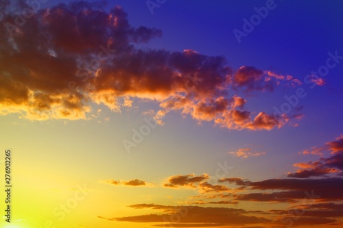 wonderful vivid sunset or sunrise clouds in the sky for using in design as background.