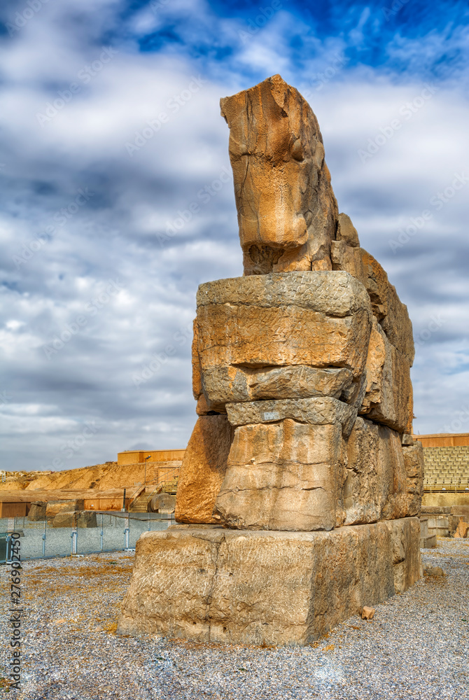 Horse statue in Persepolis, Iran was the ceremonial capital of the