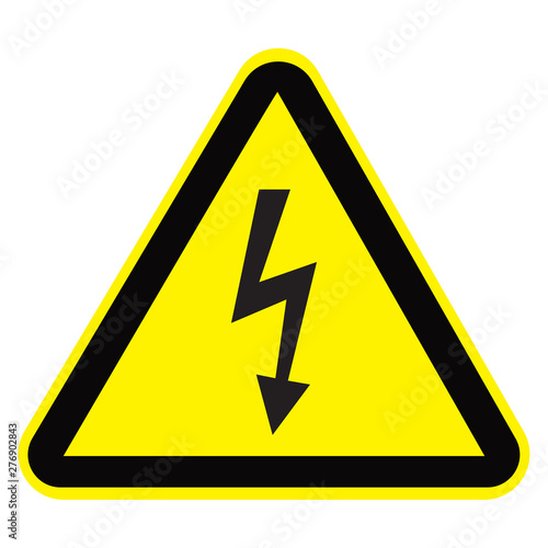 high voltage warning sign