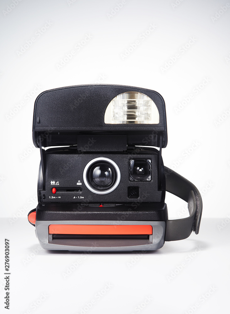 Polaroid camera on white background. Polaroid camera on white background.